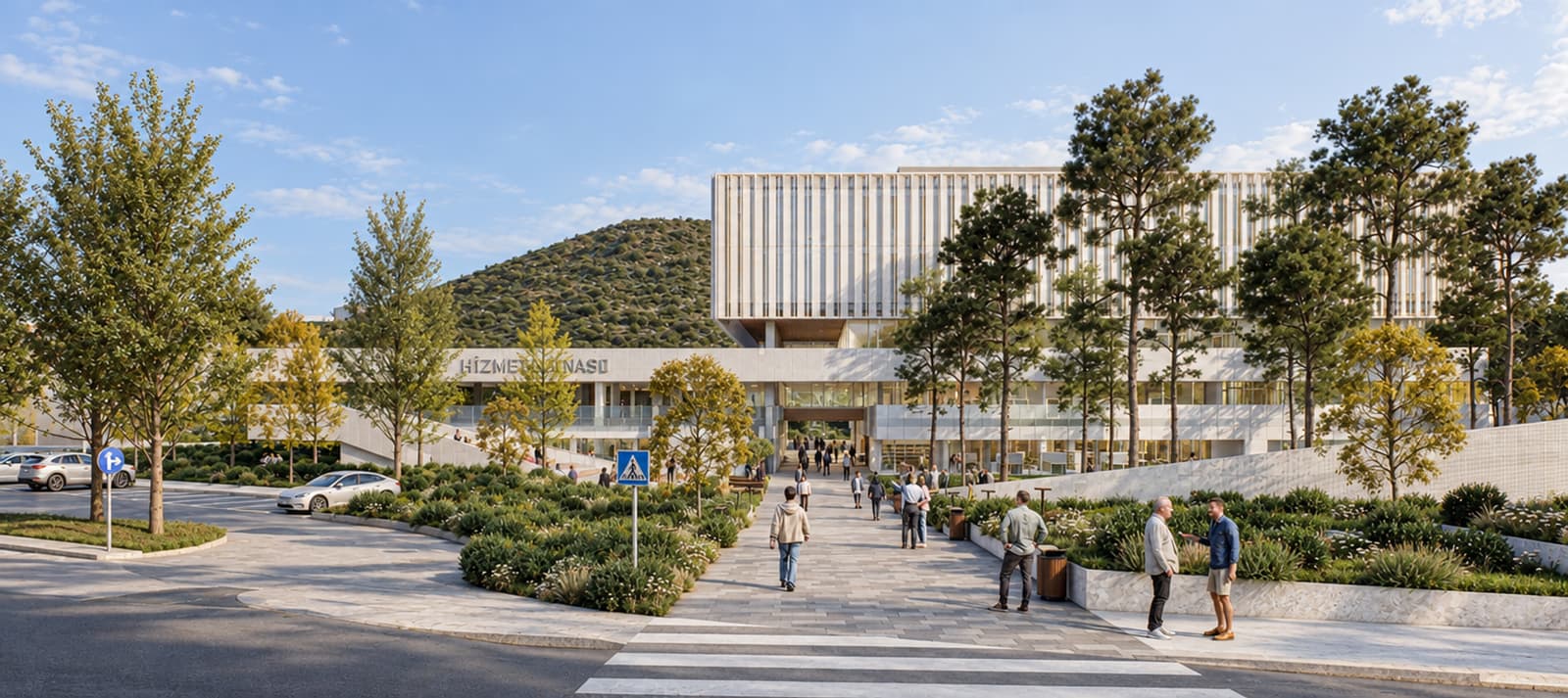 Realistic daylight interpretation of the building