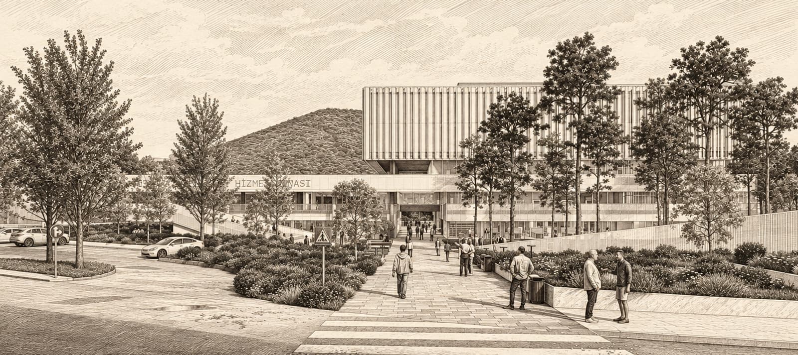 Drawing interpretation of the building